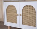 Corp biblioteca, Wolina, Bohem, 90x158x41 cm, MDF , Alb / Stejar