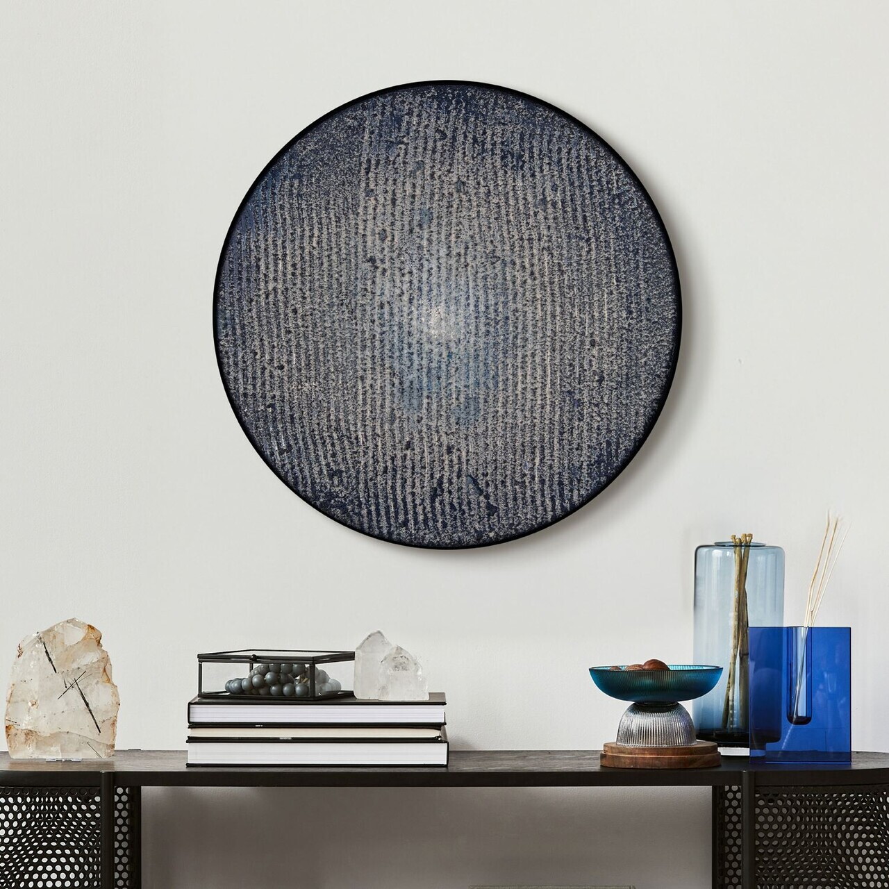 Pictură decorativă Élégance Rustique Metal Lemn (Grosime: 4 mm Nuc negru