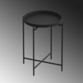 Masuta de cafea, Cerritos, Shb-007, 46x56x46 cm, Metal, Negru