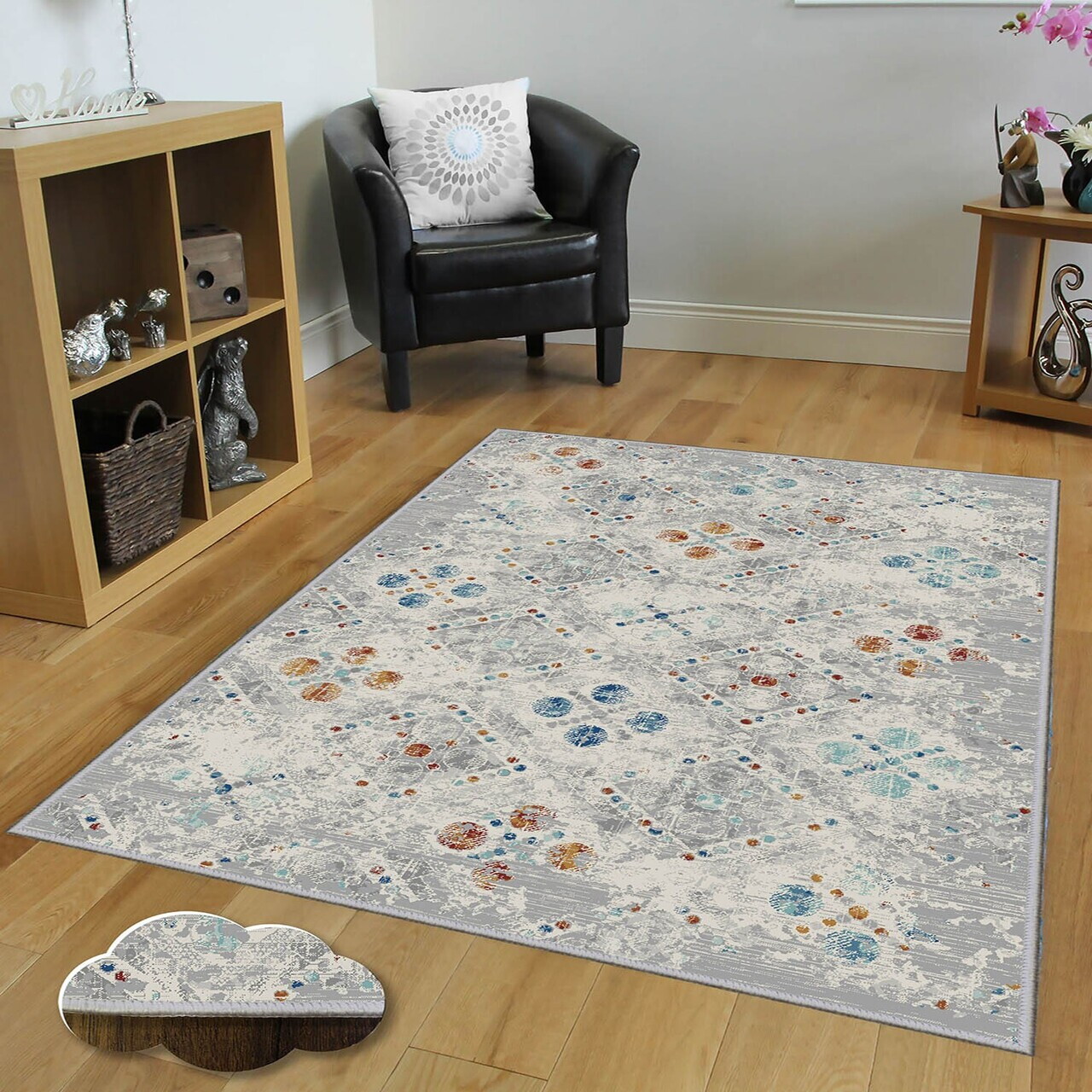 Covor, Eexfab949, 100x150 cm, Poliester, Multicolor