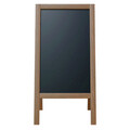 Panou stradal meniu restaurant Felex, Pakoworld, 51x25x100 cm, lemn, maro/negru