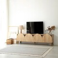 Comoda TV, Neostill, Mesta, 180x50x35 cm, Cadru: PAL MELAMINAT 100%., Stejar