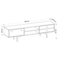 Comoda TV, Emerald, Alessa, 180x47x35 cm, Stejar