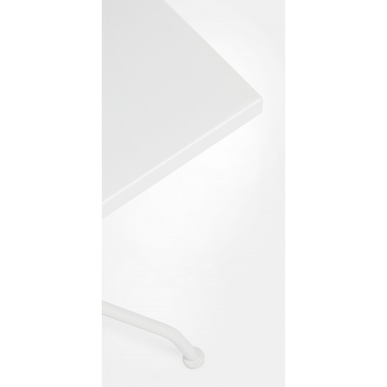 Masa pentru gradina, Kelsie, Bizzotto, 70x70x71 cm, otel, alb - 2 | YEO