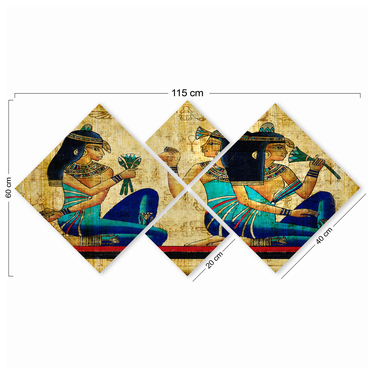 Set 4 tablouri decorative, 4MDF12798755, MDF, Imprimat UV, Multicolor