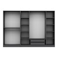 Dulap pentru haine, Hanah Home, Nisa, 270x210x52 cm, Antracit