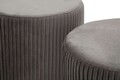 Set bancheta si 2 taburete Shopy, Mauro Ferretti, 80x37x42 cm, 29x35 cm, fier/MDf/poliester, gri/auriu