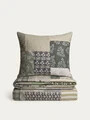 Lenjerie de pat dubla Patchwork, Homla, 160x200 cm, 3 piese, bumbac, verde