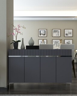 120x80x29.6 cm, Antracit;Argintiu