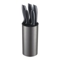 Set 6 cutite de bucatarie cu suport Grays, Vanora, inox, gri