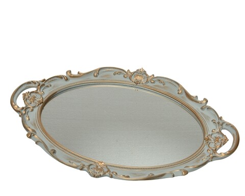 Tava Oval gold, Decoris, 37x25 cm, polirasina, gri