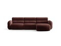 Coltar dreapta 4 locuri, Neo, Micadoni Home, 305x165x83 cm, tesatura Chenille, maro cherrywood