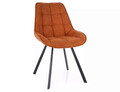 Scaun Corso Vardo, Signal, 52x42x86 cm, textil/otel, maro deschis/negru