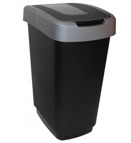 Cos de gunoi Domino, Jotta, 50 L, plastic, gri Jotta