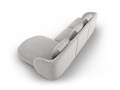 Coltar dreapta 4 locuri, Tulum, Cosmopolitan Design, 255x156x70 cm, tesatura chenille, gri deschis