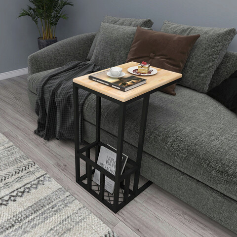 Masuta, Woodface, Prag, 45x62x30 cm, Lemn, Natural 45x62x30