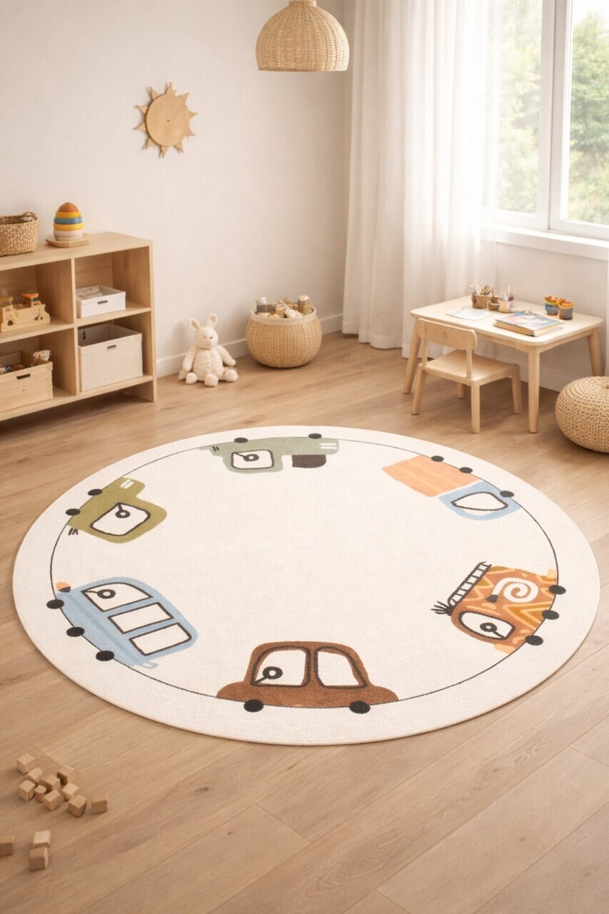 Covor, DC-9212-02, 100x100 cm, Poliester, Multicolor — imaginea 2