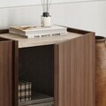 Comoda TV, Nordure, Lowen, 180x46x35 cm, Travertin / Nuc Milano