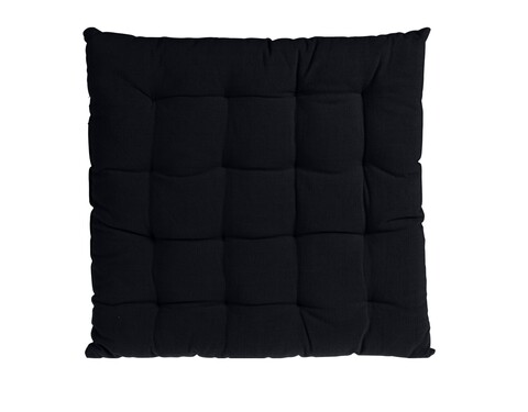 Perna pentru scaun simple, 40x40 cm, bumbac, negru