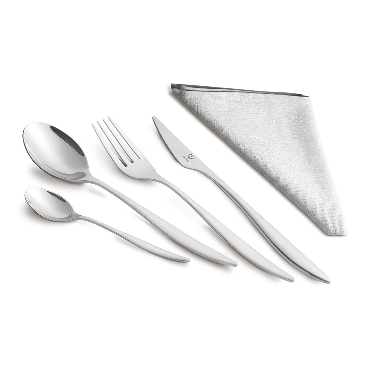 Set tacamuri pentru 6 persoane, 24 piese, Fashion TV, inox, argintiu - view 3