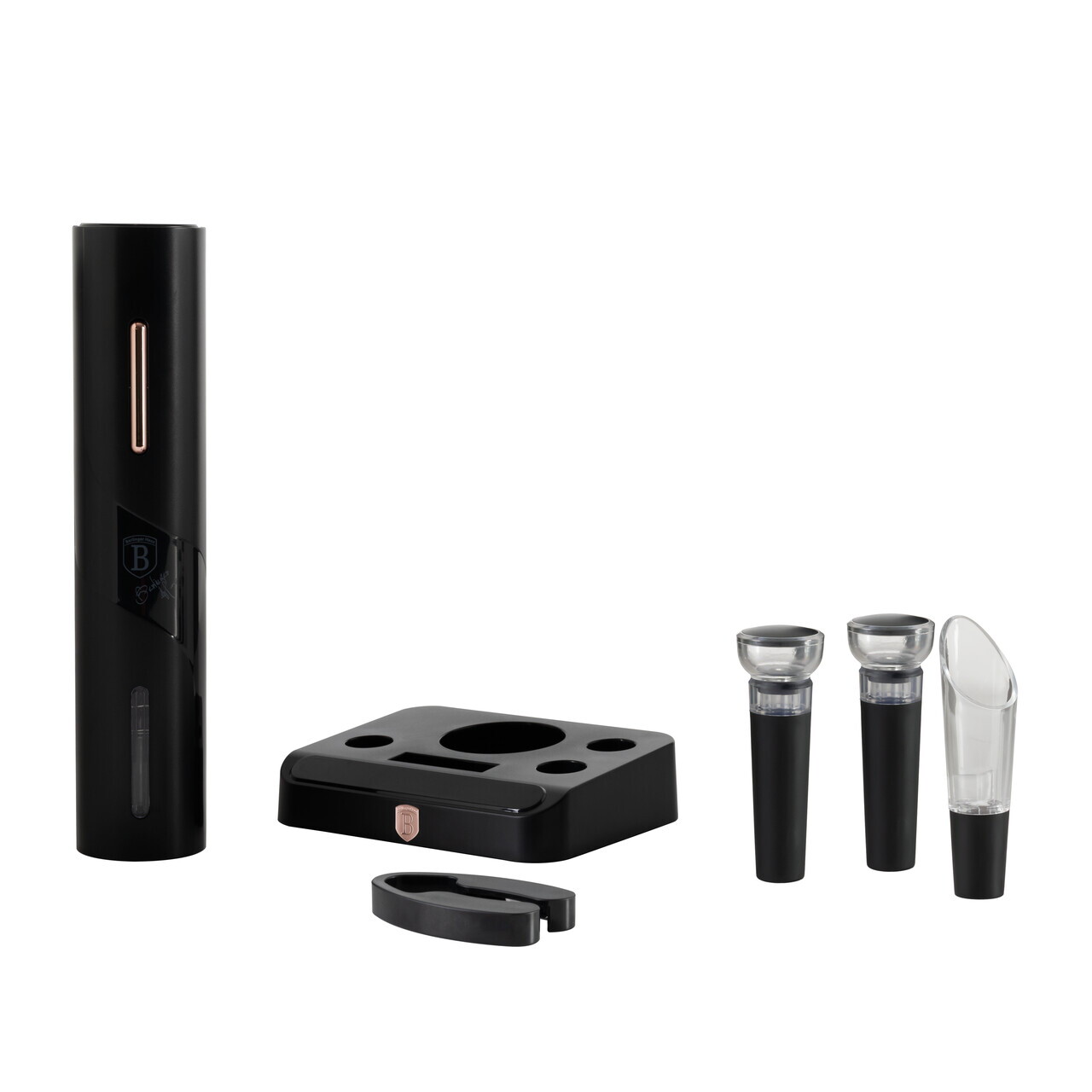 Deschizator de sticle de vin 6 in 1 Berlinger Haus, Black Rose, negru - view 2