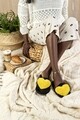 Papuci de casa dama Funky Steps, Charlotte Yellow, marimea 36-37
