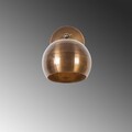 Aplica de perete, Sivani - MR - 708, Alby, 15 x 28 x 21 cm, 1 x E27, 40W, aramiu antic