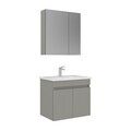 Set Dulap de Baie cu Chiuvetă și Oglindă (2 Piese), Hanah Home, Tivoli 65, Cașmir mat