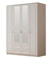 Dulap pentru haine, Rabi, Rb-121, 140x184x52 cm, Alb mat