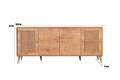 Consola, Wolina, Hazeran, 180x81x41 cm, PAL, Stejar