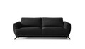 Canapea extensibila 3 locuri ELTAP, Meg13, Megis, 242x95x90 cm, lemn/poliester, gri inchis