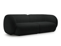 Canapea modulara 4 locuri, Kate, Micadoni, 243x99x76 cm, tesatura boucle, negru