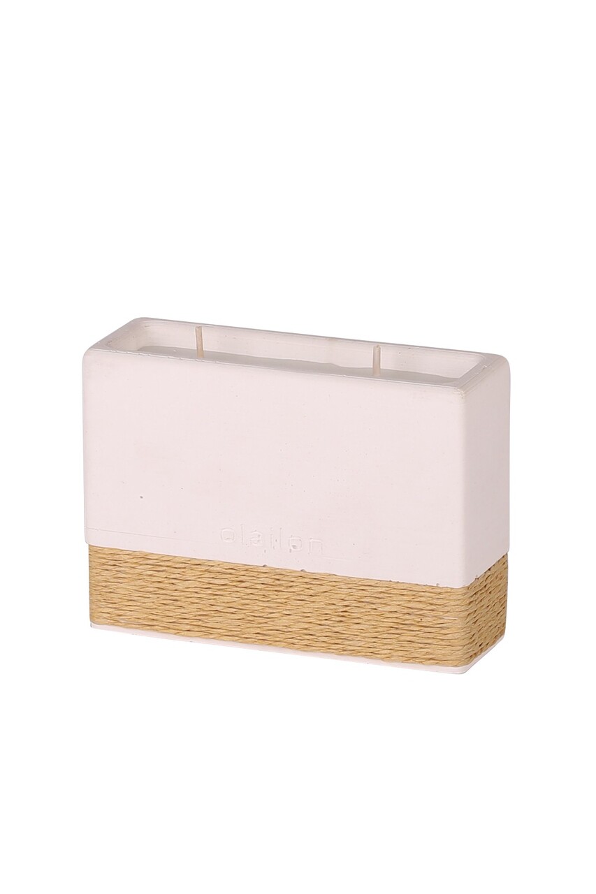 Lumanare, Harmony, 11.5x8x4.5 cm, BETON/FRANGIE, Alb