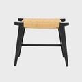 Scaunel Novum, Homla, 52x34x42 cm, lemn, negru/natur