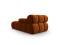 Sezlong living dreapta 1 loc, Bellis-51, Micadoni Home, 155x94x70 cm, catifea, teracota