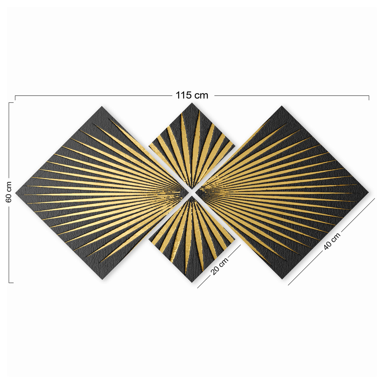 Set 4 tablouri decorative, 4MDF700733626, MDF, Imprimat UV, Multicolor