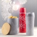 Sticla termos Winter Snowflake Red, Ambition, 500 ml, inox