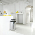 Cos de gunoi cu soft touch, Brabantia, Brilliant Steel, 60 L, 40x40x71 cm, otel, argintiu