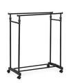 Suport pentru umerase Roald, Bizzotto, 80x42x90-160 cm, otel, negru