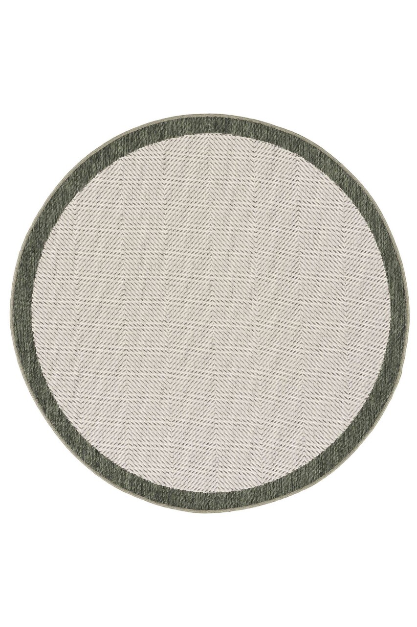 Covor (160 cm), Sisalux 3090 Round, 160x160 cm, Crem / Verde - view 2