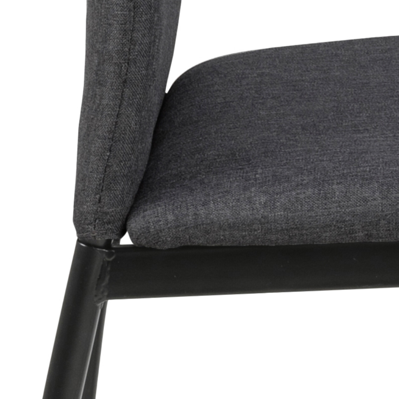 Scaun Demina, Actona, 43.5x53x92 cm, poliester/otel, gri - view 10