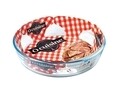 Vas de copt termorezistent Glass Bakeware, Ocuisine, 23 cm, sticla