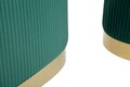 Set bancheta si 2 taburete Shopy, Mauro Ferretti, 80x37x42 cm, 29x35 cm, fier/MDf/poliester, verde/auriu
