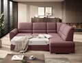 Coltar extensibil dreapta 3 locuri ELTAP, RT-24VE, Siber, 270x186x93 cm, lemn/poliester, roz inchis