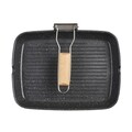 Tigaie grilll cu maner detasabil, Cooking by Heinner, 35 x 25 x 4.5 cm, aluminiu turnat cu invelis non-stick