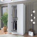 Dulap pentru haine, Hanah Home, BA159, 90x210x57.5 cm, Alb