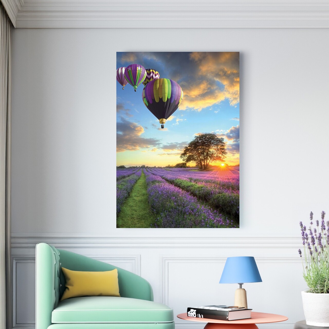 Tablou decorativ, NA-TUR-1006, Dimensiune: 60 x 90 cm, Multicolor