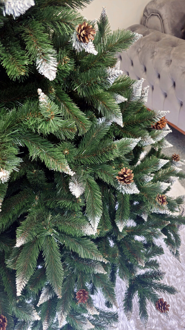 Brad artificial Christmas Deluxe by Sersimo, Danemark, 2D, 220cm — imaginea 15