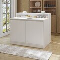 Masa de bucatarie, Hanah Home, 2798, 120x100x80 cm, PAL MELAMINAT, Alb