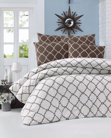 Lenjerie de pat pentru o persoana, symbol - white, victoria, bumbac ranforce